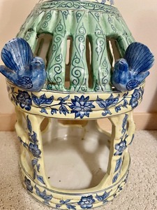 lot 78 image: Decorative Ceramic Birdcage