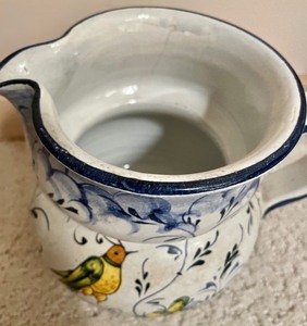 lot 81 image: Leoncini Italian Pottery Pitcher