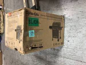 lot 106 image: 5-Burner Propane Gas Grill in Matte Black with Sear Burner and Side Burner by Dyna-Glo Customer Returns See Pictures