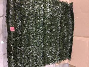 lot 8 image: 6 ft. x 14 ft. Faux Ivy Leaf Vines IndoorOutdoor Privacy Fencing Roll Customer Return See pictures
