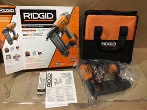 lot 9 image: RIDGID 18-Gauge 2-18 in. Brad Nailer Customer Return See pictures