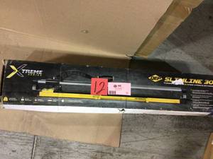 lot 12 image: 30 in. Slimline Professional Tile Cutter by QEP Customer Return See pictures