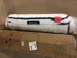 lot 15 image: 10 in. Plush Memory Foam Pillow Top Twin Mattress Customer Return See pictures