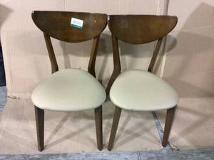 lot 35 image: Kersey Collection ChestnutCappuccino Wooden Dining Chair (Set of 2) by Coaster Customer Return See pictures