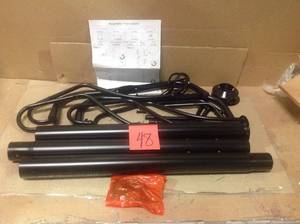 lot 48 image: Black 8-Hook Coat Rack by Homecraft Furniture Customer Return See pictures