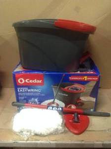 lot 57 image: EasyWring Microfiber Spin Mop and Bucket System by O-Cedar Customer Return See pictures