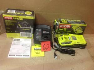 lot 62 image: 18-Volt ONE In-Vehicle Dual Chemistry Charger for use with 12V DC Outlet by RYOBI Customer Return See pictures