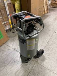 lot 102 image: 20 Gal. Vertical Electric-Powered Silent Air Compressor by Husky Customer Returns See Pictures