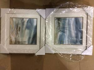 lot 73 image: Subtle Mist S2 Framed Wall Art 19 in. x 19 in. &nbspCustomer Returns See Pictures