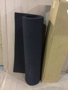lot 84 image: Black with Blue Speck 24 in. by 24 in. Interlocking Recycled Rubber Floor Tile (24 sq. ft.) &nbspCustomer Returns See Pictures