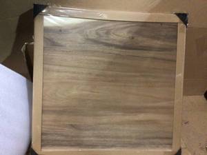 lot 94 image: Unfinished Saman 2 ft. L x 24 in. D x 1.5 in. T Butcher Block Countertop with 2-Live Edges &nbspCustomer Returns See Pictures