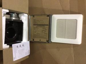 lot 21 image: WhisperCeiling DC Fan, with Pick-A-Flow Speed Selector 50, 80 or 110 CFM and Flex-Z Fast Installation Bracket by Panasonic &nbspCustomer Returns See Pictures