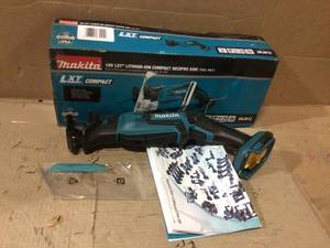 lot 25 image: 18-Volt LXT Lithium-Ion Cordless Variable Speed Lightweight Compact Reciprocating Saw with Built-in LED (Tool-Only) by Makita &nbspCustomer Returns See Pictures
