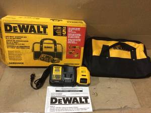 lot 28 image: 20-Volt MAX XR Premium Lithium-Ion 5.0Ah Battery Pack, Charger & Kit Bag by DEWALT &nbspCustomer Returns See Pictures