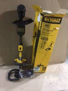 lot 42 image: 20V Cordless String Trimmer (Tool Only) by DEWALT &nbspCustomer Returns See Pictures