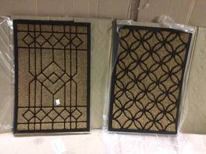 lot 60 image: Circles 24 in. x 36 in. Door Mat &nbspCustomer Returns See Pictures