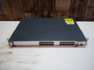 lot 12 image: Cisco 3750 Series 48 Port Stackable PoE Switch, WS-C3750-48PS-S unit only