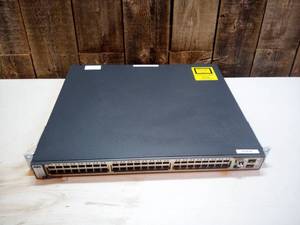 lot 14 image: Cisco 3750 Series 48 Port Stackable PoE Switch, WS-C3750-48PS-S unit only