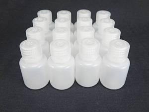 lot 35 image: Set of 16 Nalgene 30 ML - 1 OZ Plastic Bottles With Screw Caps