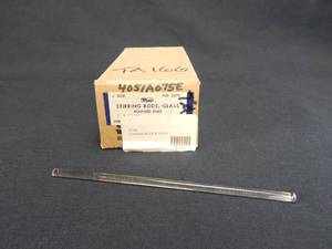 lot 50 image: Lot of 60 Mercer Glass Works Merco 6 Inch Long Round End Glass Stirring Rods