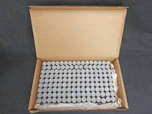 lot 116 image: One Gross Case of Mercer Glass Works Merco 2 Dram 19 x 48 MM Glass Shell Vials With Snap Caps