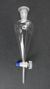 lot 188 image: 125 ML Glass Separatory Funnel