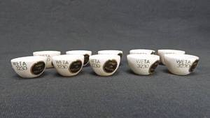 lot 195 image: Set of 10 WETA 3230 Porcelain 10 ML Crucibles - Made in Holland