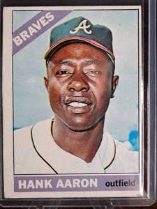 1966 Topps Hank Aaron #500 Baseball Card
