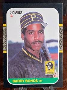 1987 Donruss Barry Bonds Baseball Rookie Card #361