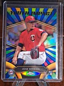 2016 Topps Chrome Jose Berrios Rookie Baseball Card