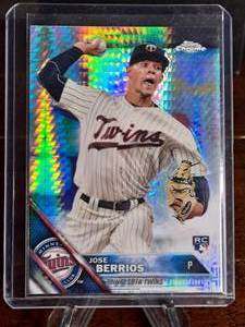 2016 Topps Chrome Jose Berrios Prismatic Refractor Rookie #99 Baseball Card
