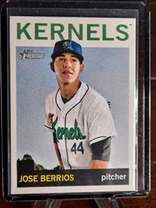 2013 Topps Heritage Jose Berrios Pre-Rookie Minor League Baseball Card