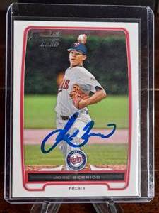 2012 First Card Jose Berrios Autographed Baseball Card