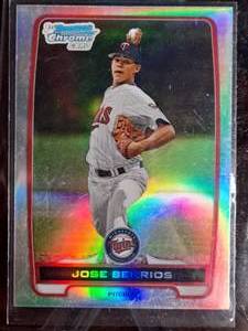 2012 Bowman Chrome Jose Berrios Refractor Baseball Card
