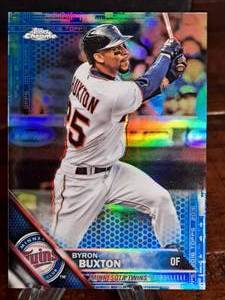 2016 Topps Chrome Byron Buxton Refractor Baseball Card 150