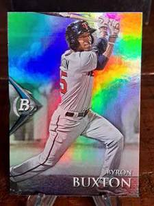 2014 Platinum Report Byron Buxton Refractor Baseball Card