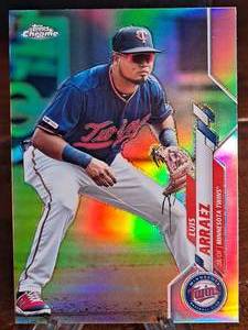 2020 Chrome Refractor Luis Arraez Baseball Card