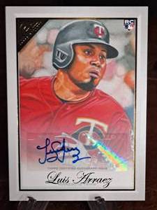 2019 Topps Certified Luis Arraez Autographed Rookie Baseball Card