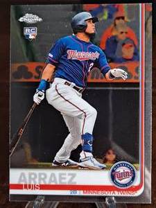 2019 Topps Chrome Luis Arraez Rookie Baseball Card