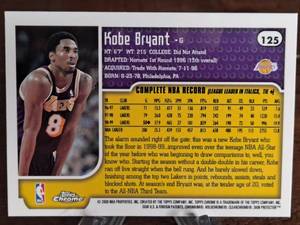 2000 Topps Chrome Kobe Bryant Basketball Card