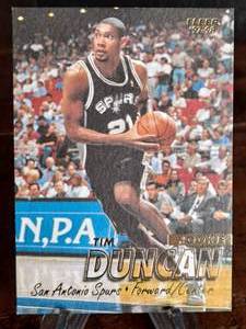 1998 Rookie Fleer Tim Duncan Basketball Card