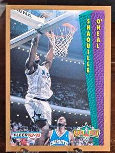 1993 Slam Dunk Shaquille ONeal Rookie Basketball Card