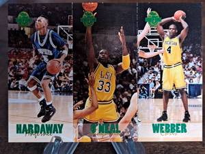 1993 Four Sport Hardaway, ONeal, Webber Basketball Card - One of 65,000