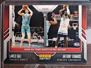 2020 Rookie Prizm Crusade Rookie Emerald Anthony Edwards Basketball Card