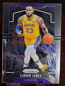 2019 Prizm Lebron James Basketball Card First Prizm in a Lakers Uniform