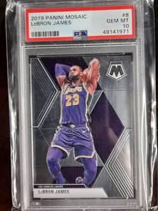 2019 LeBron James Panini Mosaic Basketball Card PSA 10