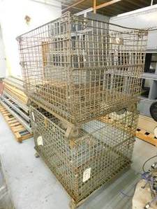 2 Pallet Metal Crates