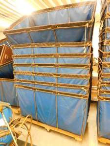 7 Canvas Bins with Caster Movers