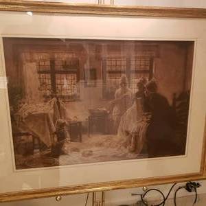 lot 73 image: Beautifully Famed Traditional Print