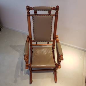 lot 52 image: Victorian East Lake Platform Rocking chair